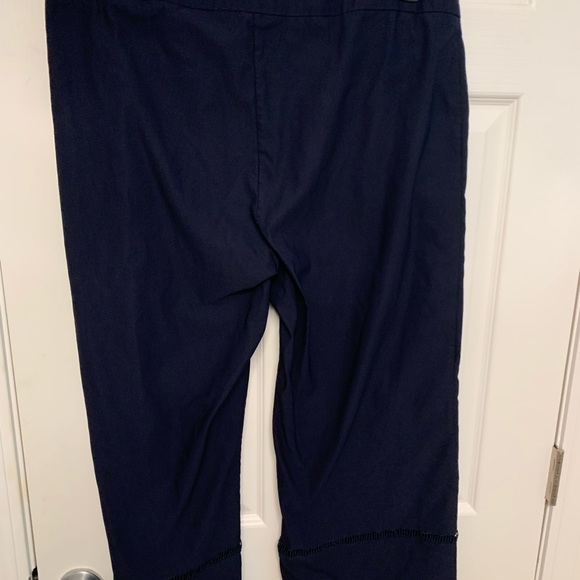Nanette Lepore navy blue pull on ankle pants. Size XL - Picture 6 of 12